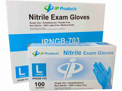 Large Blue Nitrile Exam Gloves Powder-Free Latex-Free 100pk